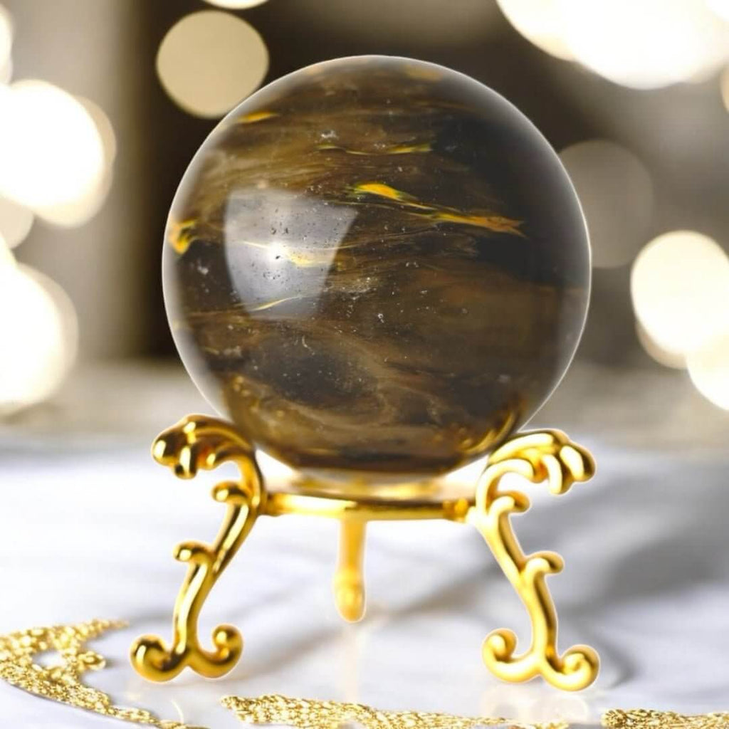 Tigerskin Quarz Obelisk – dekorativer Edelstein für Fokus und Ausgleich