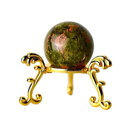 Miniatur Unakit Kugel – sanfte Unterstützung für Körper und Geist