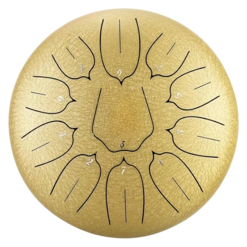 Riesige Zungentrommel Gold – ideal für Meditation und Achtsamkeit