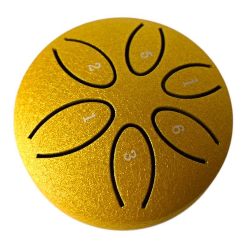 Kleine Zungentrommel in Gold – beruhigende Töne für Körper und Geist