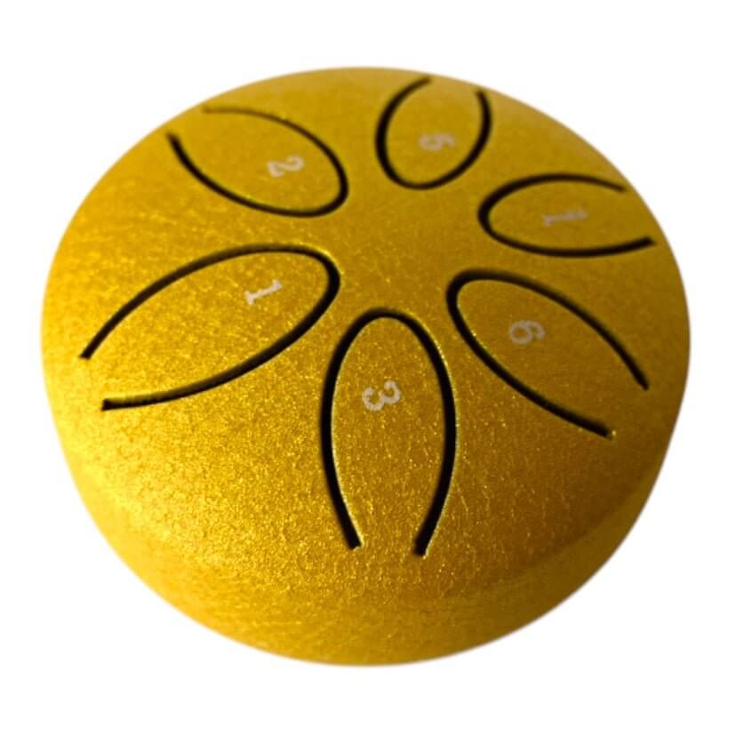 Kleine Zungentrommel in Gold – beruhigende Töne für Körper und Geist