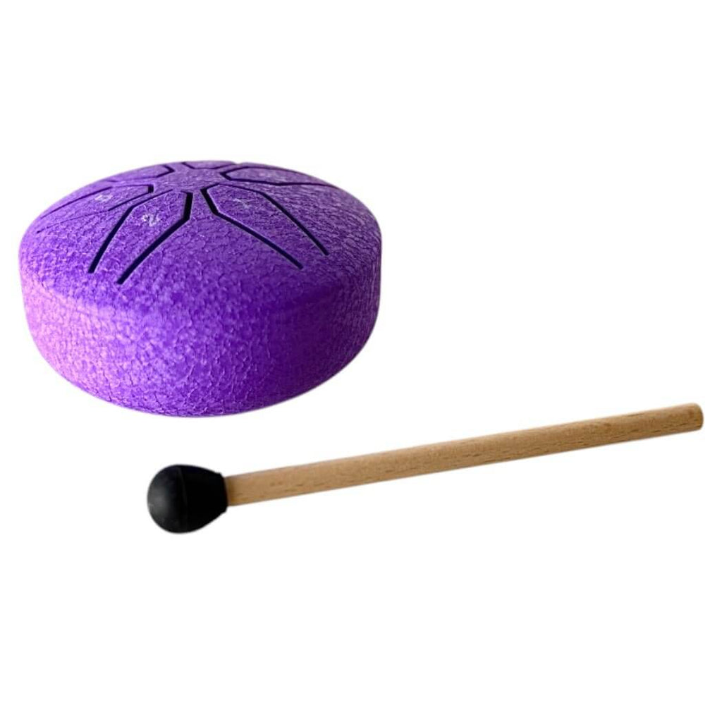 Kleine Zungentrommel in Lila – beruhigende Töne für Körper und Geist