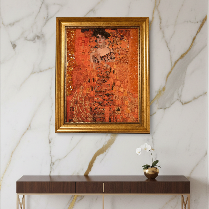 Adele an Marmor-Wand