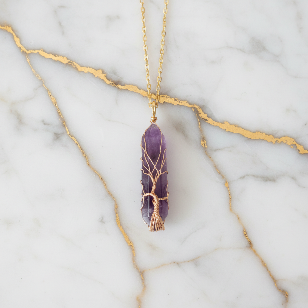 Amethyst-Halskette