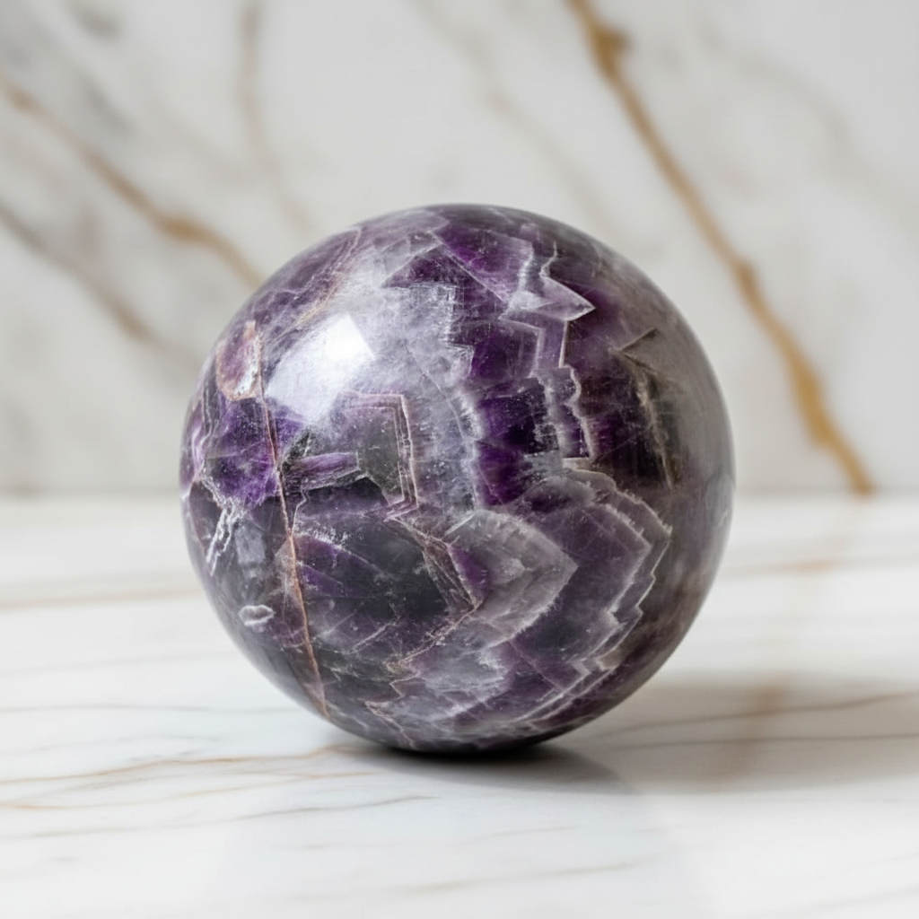 Amethyst Kugel Marmor 1