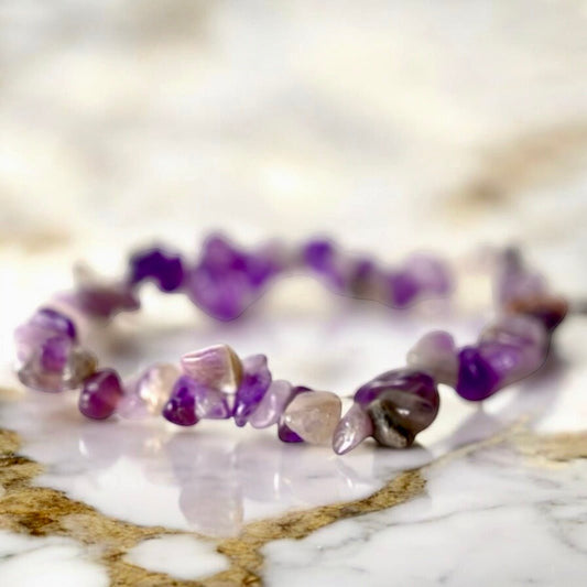 Amethyst Splitterarmband - CrystalScents