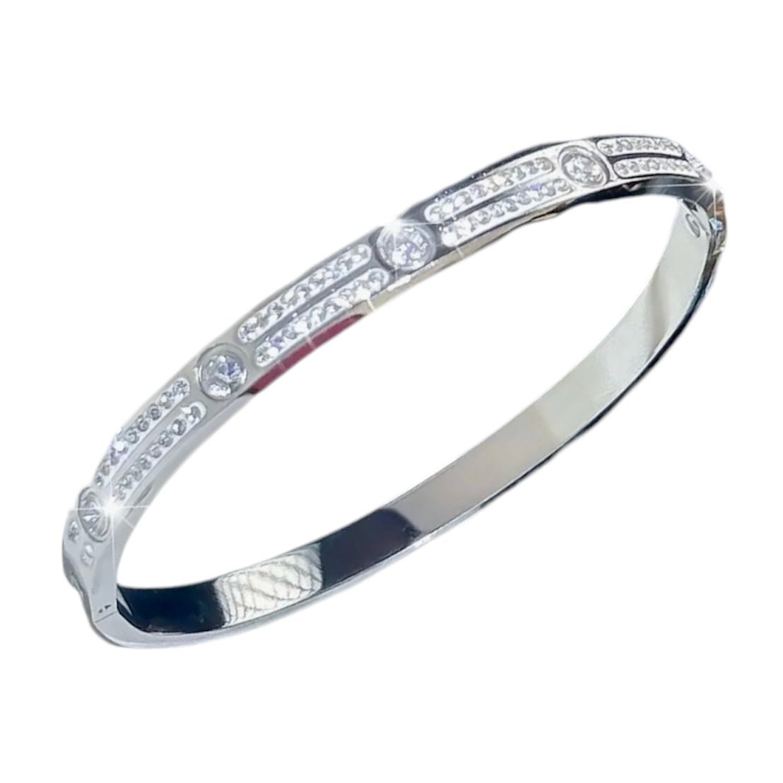 Armband mit funkelnden Zirkonia Silber - CrystalScents