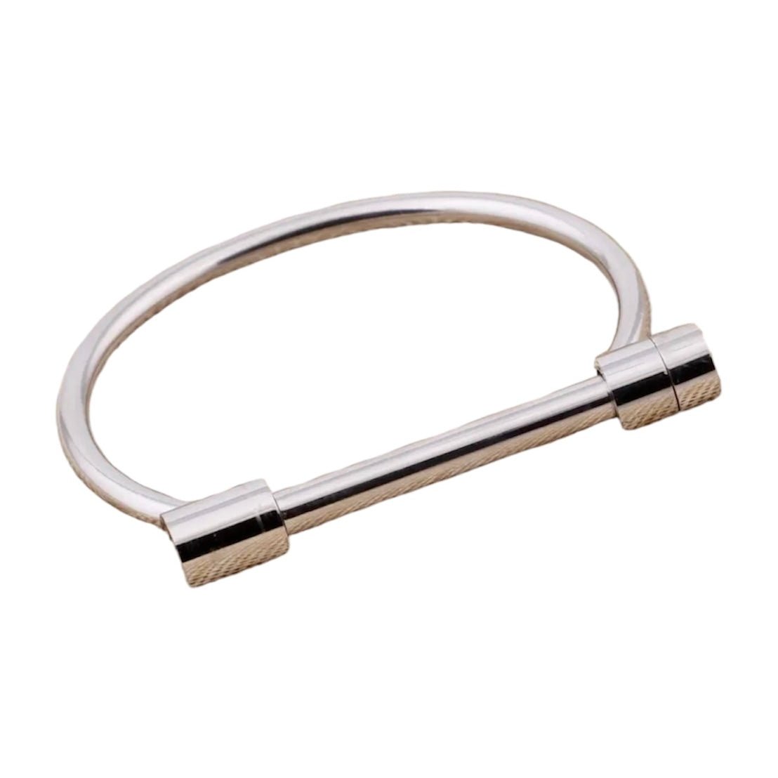 Armreif mit Stabschraube Silber - CrystalScents