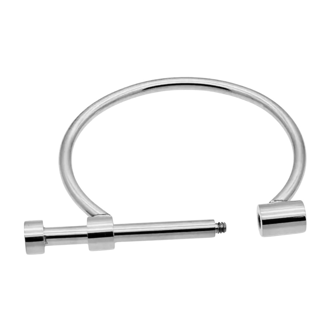 Armreif mit Stabschraube Silber - CrystalScents