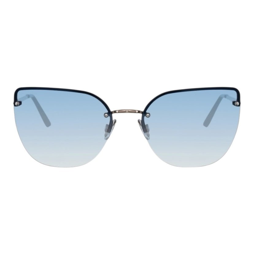 Auffällige Cateye Sonnenbrille in blau - CrystalScents