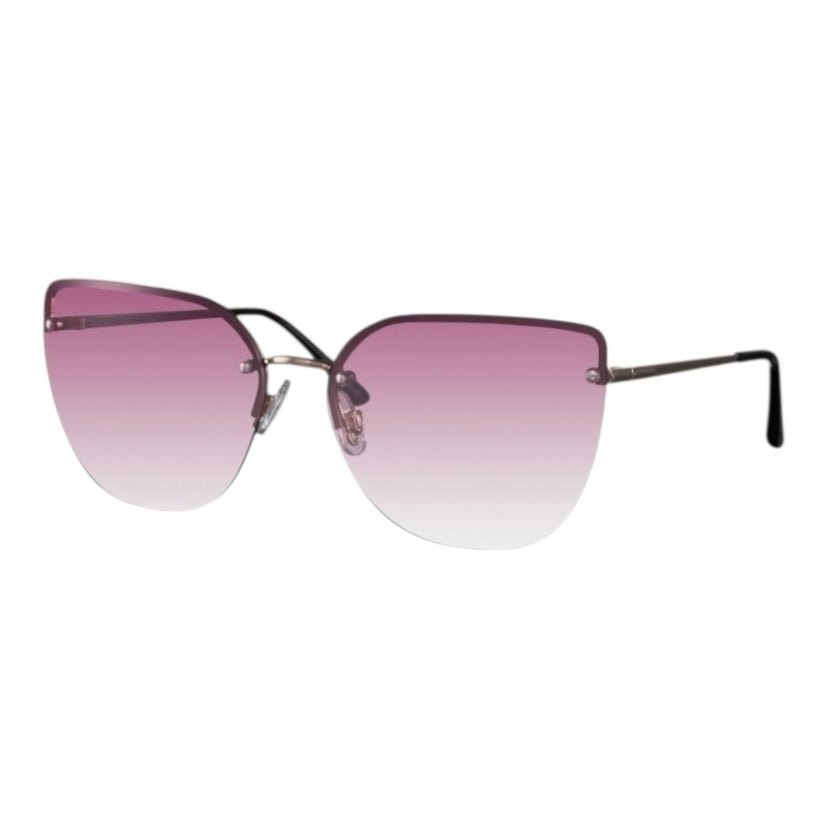 Auffällige Cateye Sonnenbrille in pink - CrystalScents