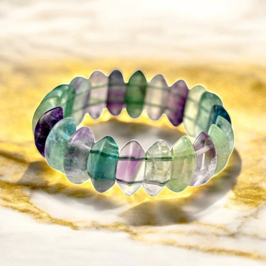 Auffälliges Fluorit Armband - CrystalScents