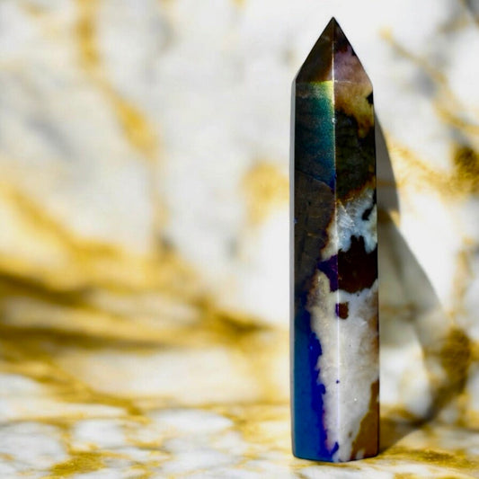 Aura Zebra - Jaspis Obelisk - CrystalScents