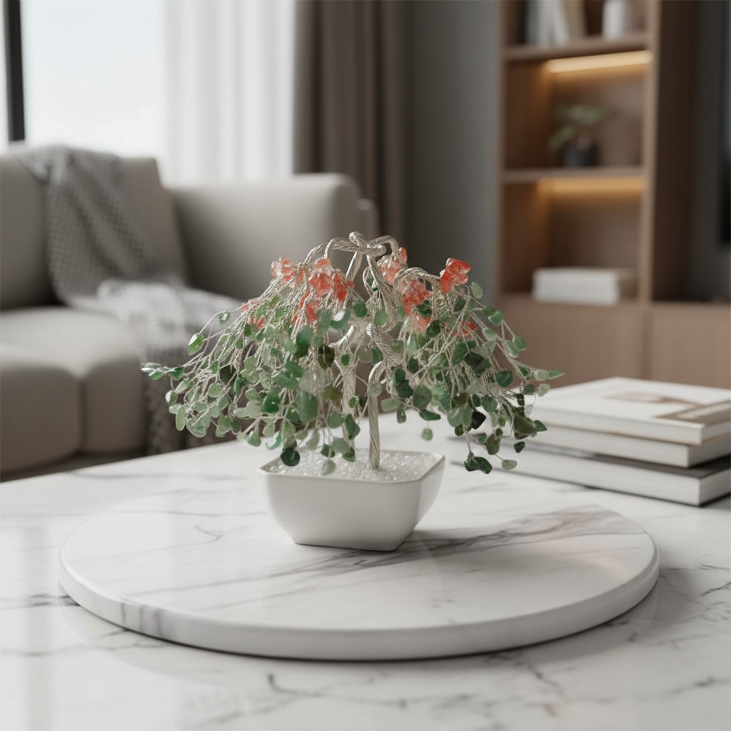 Aventurin Achat Baum Wohnzimmer 1