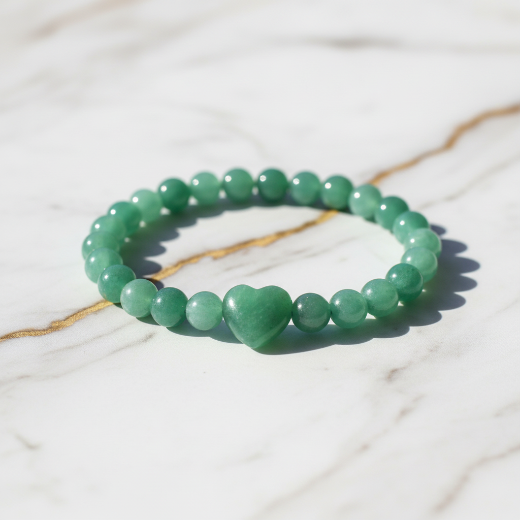 Aventurin Armband mit Herz 3
