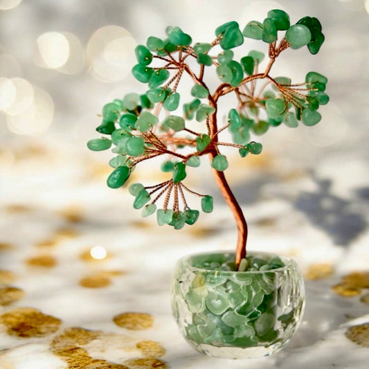 Aventurin Baum in Topf - CrystalScents