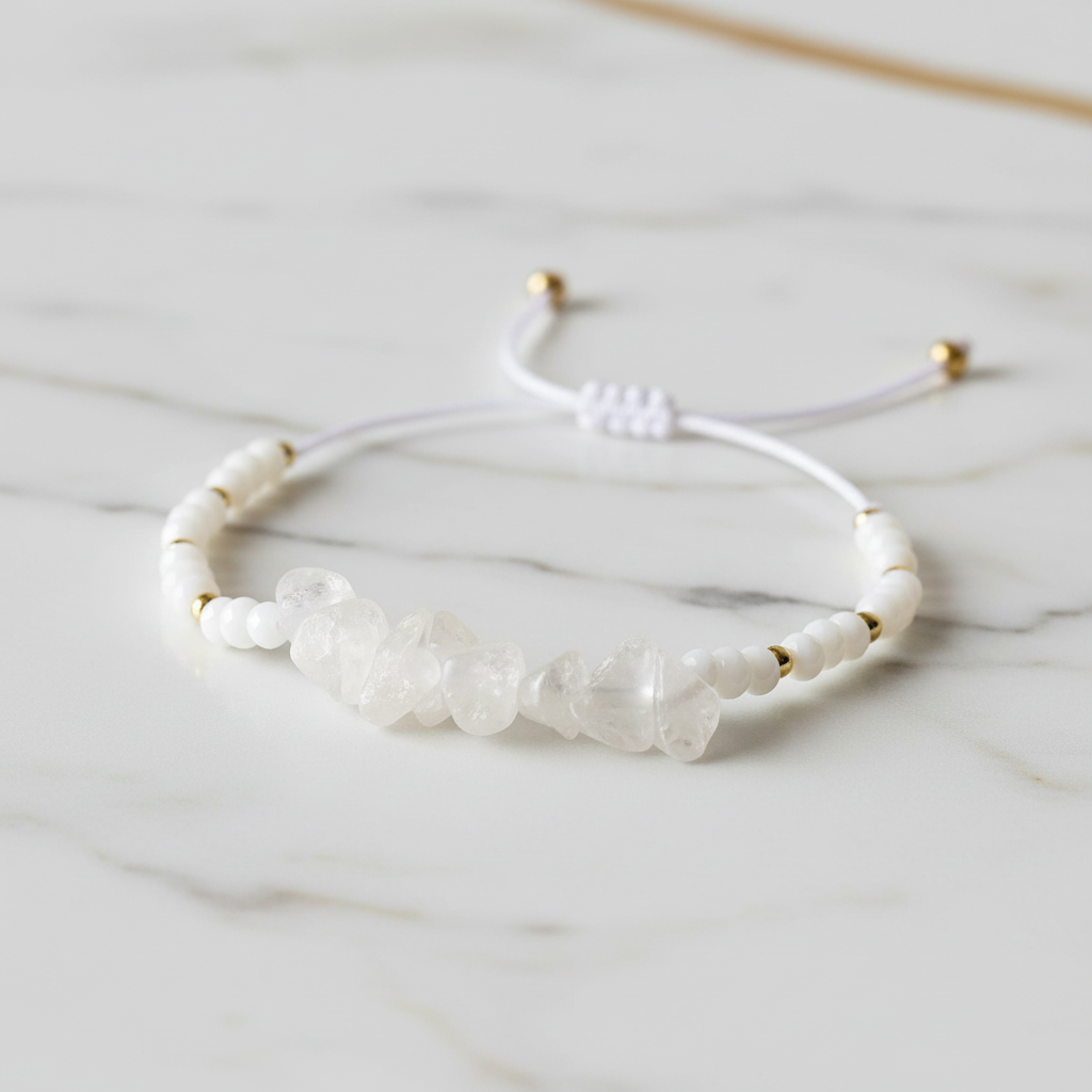Bergkristall Armband - 45° Winkel