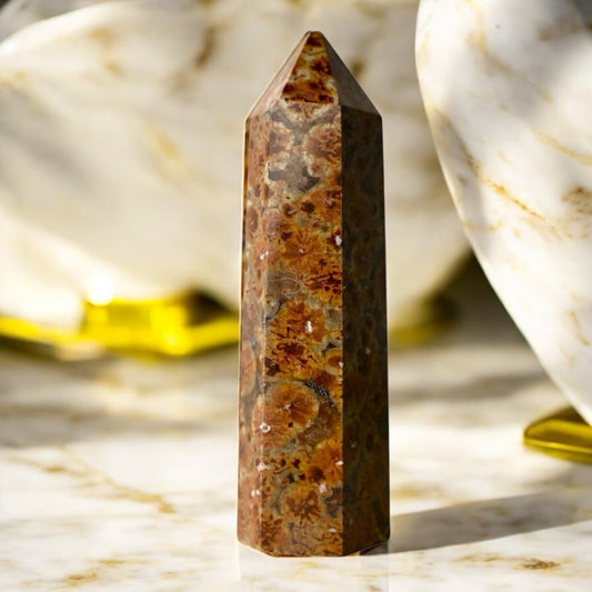 Blumenjaspis Obelisk - CrystalScents