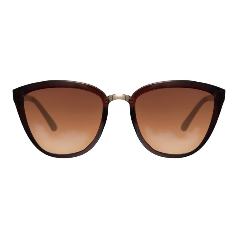 Braune Sonnenbrille Cateye - CrystalScents