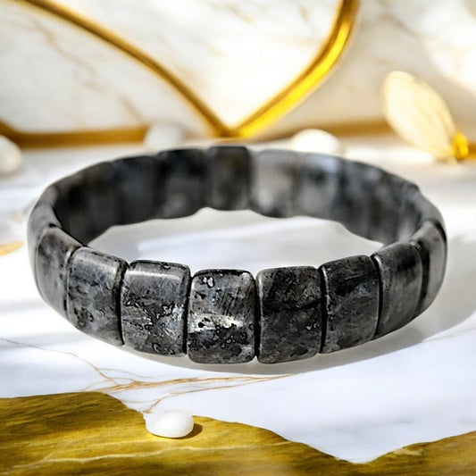 Breites Labradorit Armband - CrystalScents