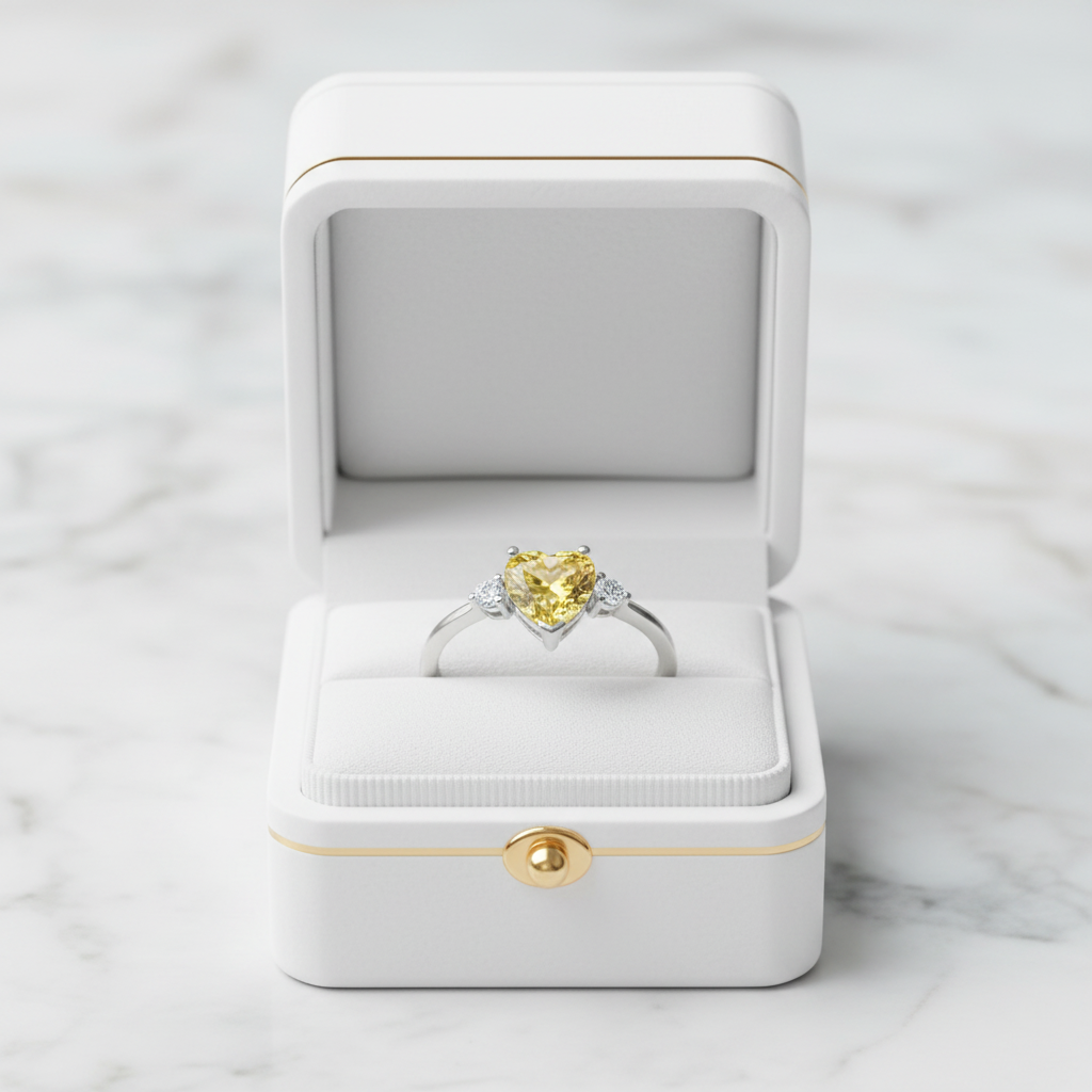 Citrin Ring in Ringbox 2