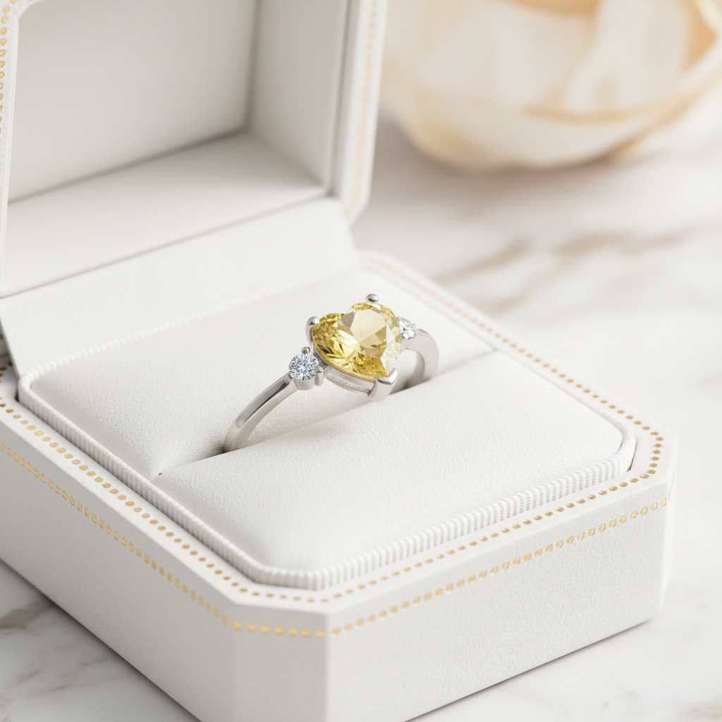 Citrin Ring in Ringbox 3