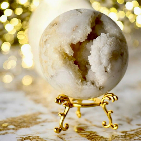 Druzy Achat Kugel - CrystalScents