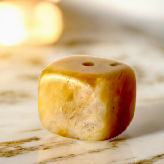 Duftstäbchenhalter; gelbe Jade - CrystalScents