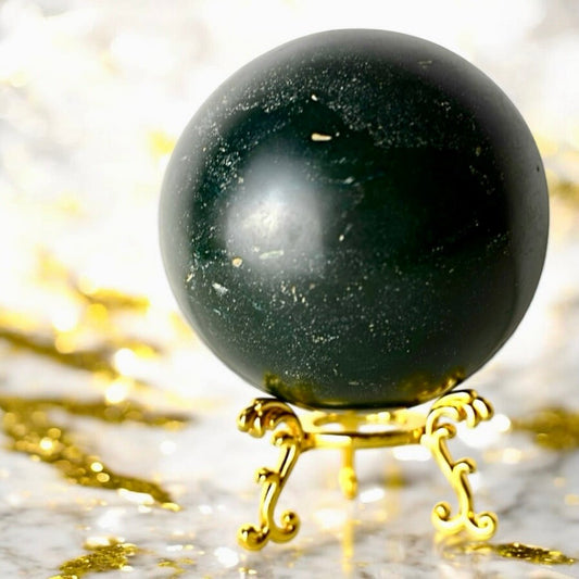 Dunkelgrüne Jaspis Kugel - CrystalScents