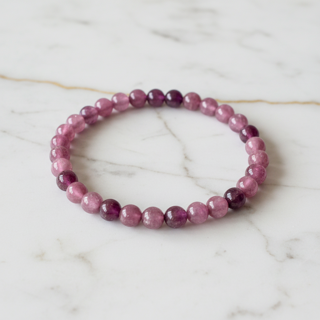 Dunkles Lepidolith Armband 2