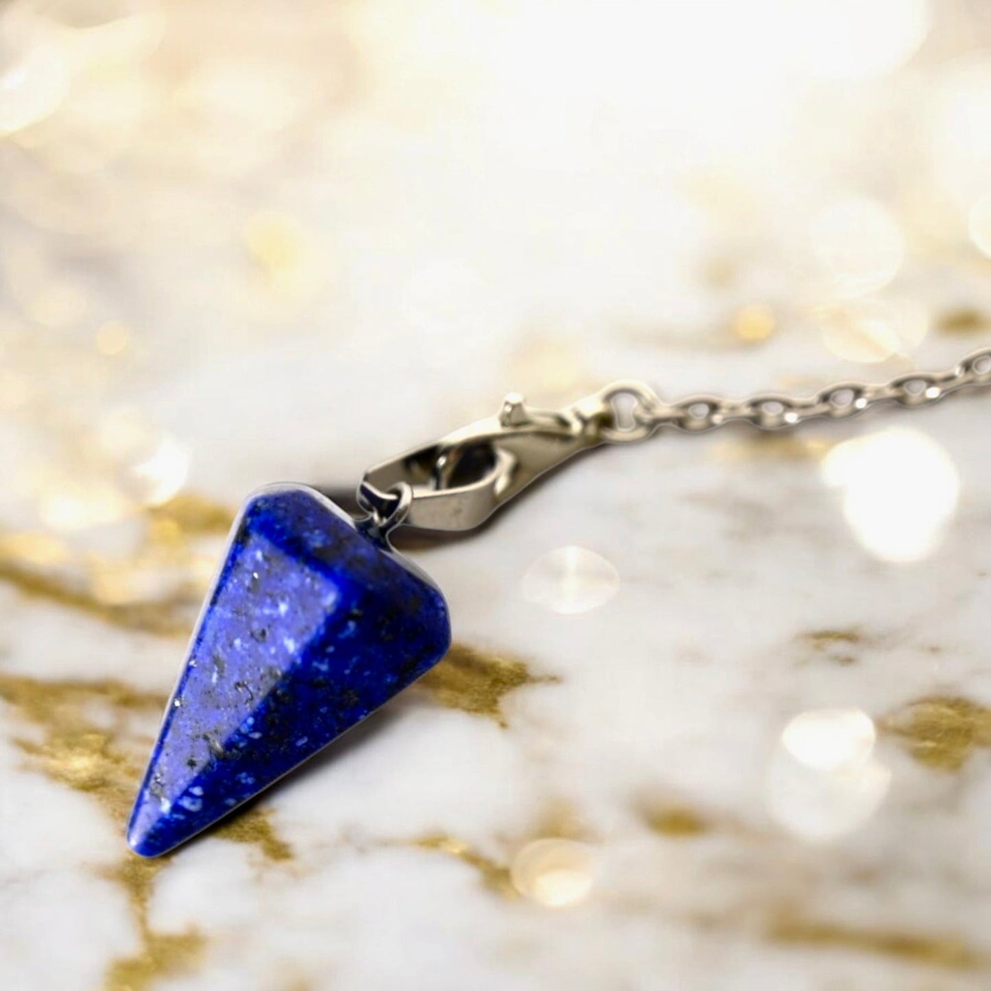 Edelstein Pendel; Lapislazuli - CrystalScents