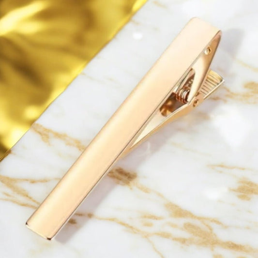 Einfache Krawattenklammer Gold - CrystalScents