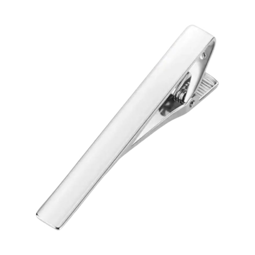 Einfache Krawattenklammer Silber - CrystalScents