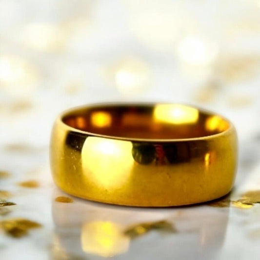 Einfacher goldener Ring - CrystalScents