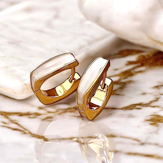 Elegante goldene Kreolen - CrystalScents