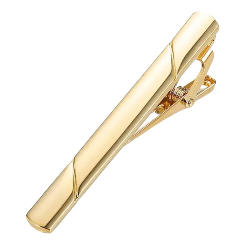 Elegante Krawattenklammer Gold - CrystalScents