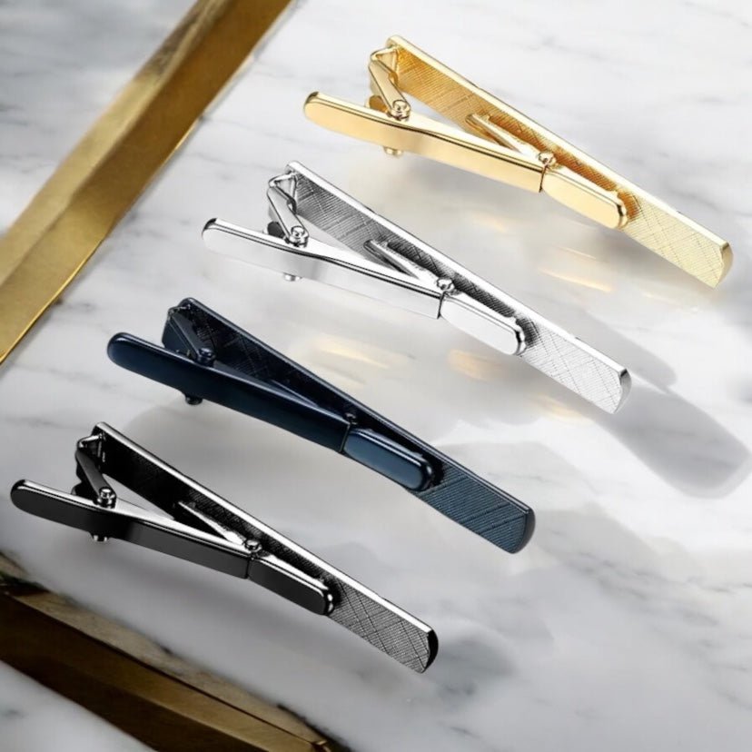 Elegante Krawattenklammer Gold - CrystalScents