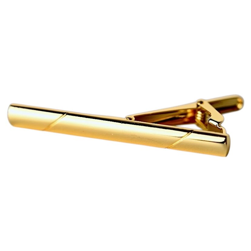 Elegante Krawattenklammer Gold - CrystalScents