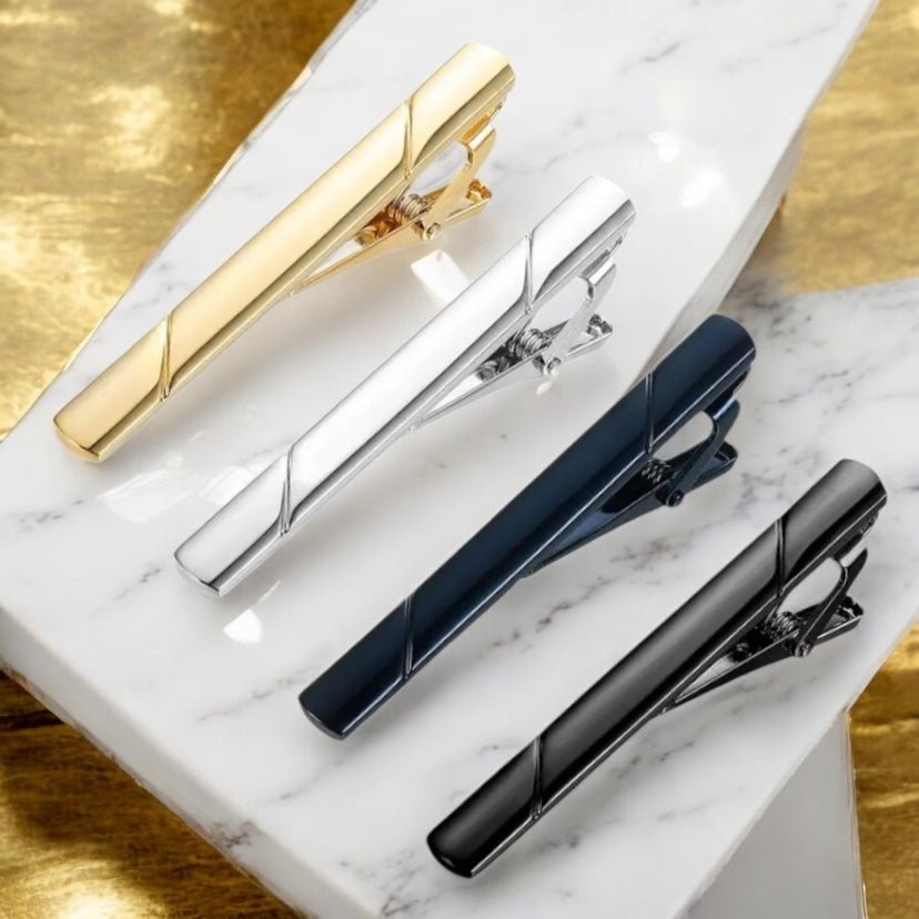 Elegante Krawattenklammer Gold - CrystalScents