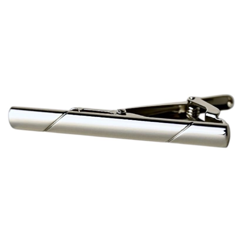 Elegante Krawattenklammer Silber - CrystalScents