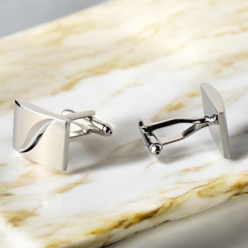 Elegante silberne Manschettenknöpfe - CrystalScents