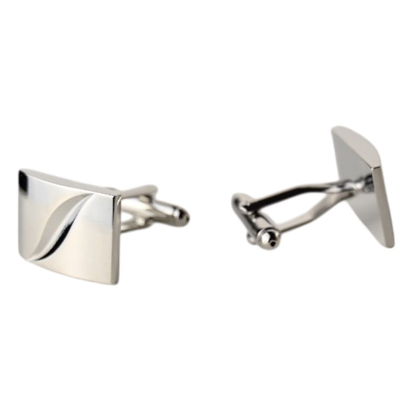 Elegante silberne Manschettenknöpfe - CrystalScents