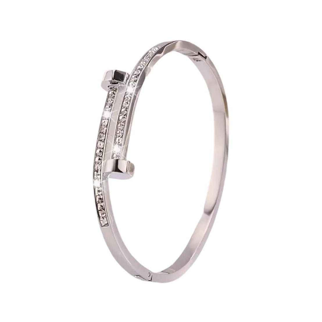 Eleganter Armreif mit Zirkonia Silber - CrystalScents
