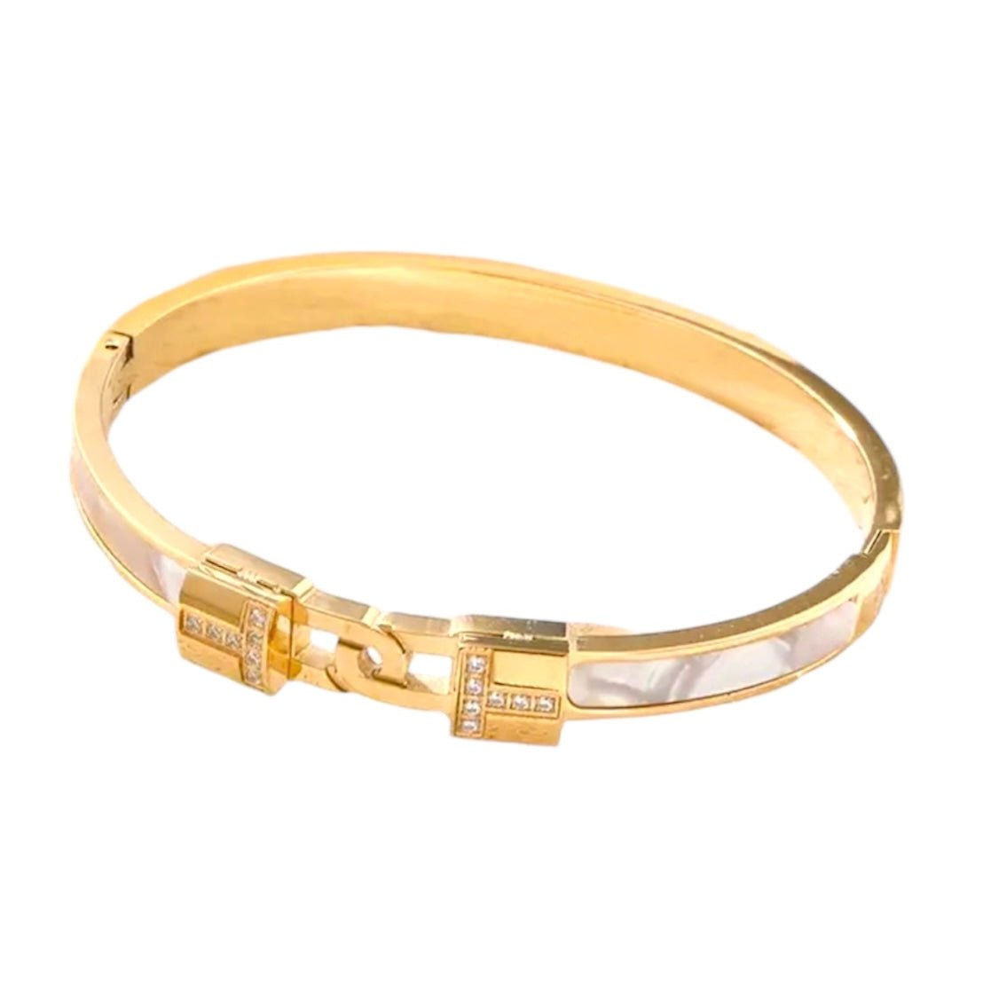 Elegantes Armband mit Kristallakzenten Gold - CrystalScents