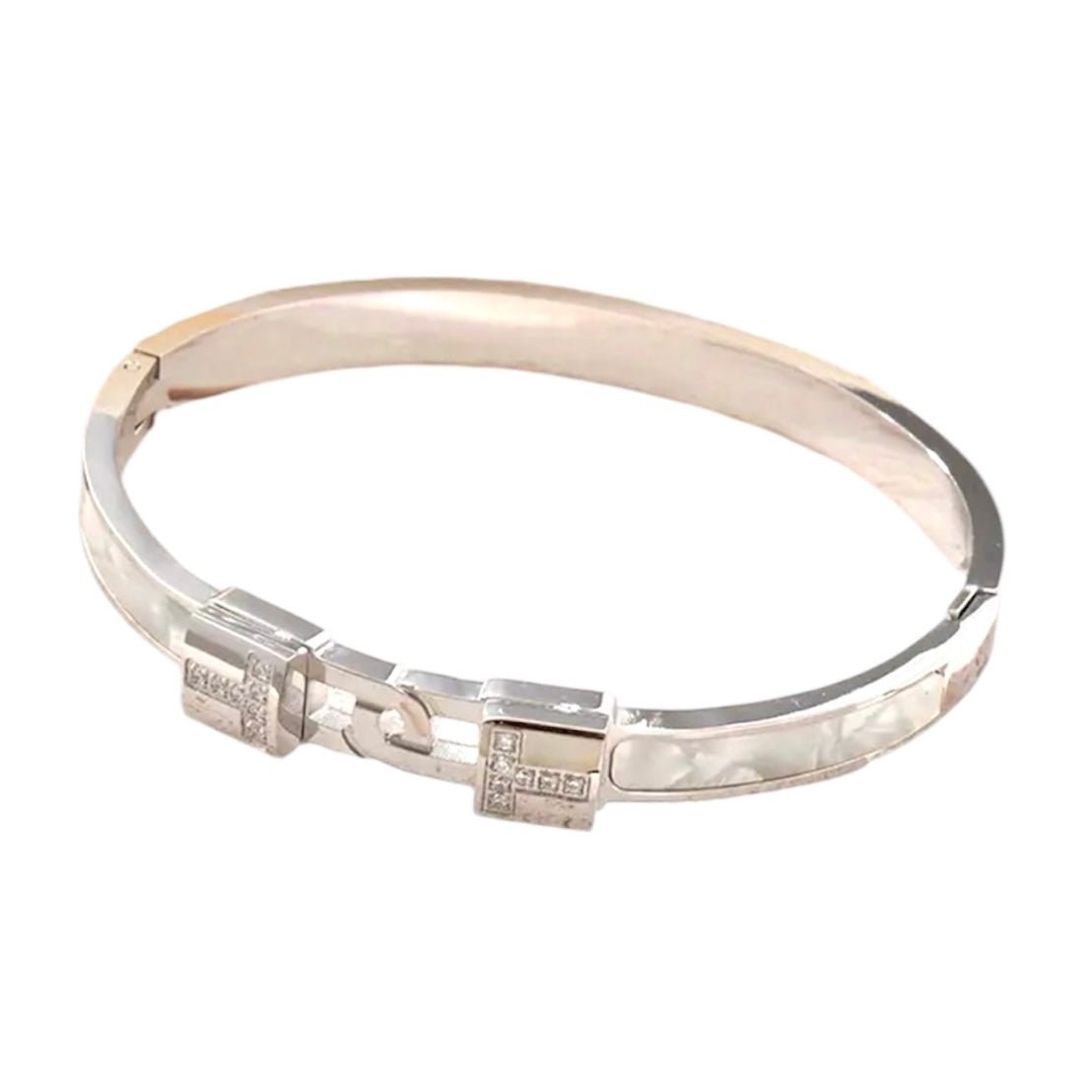 Elegantes Armband mit Kristallakzenten Silber - CrystalScents
