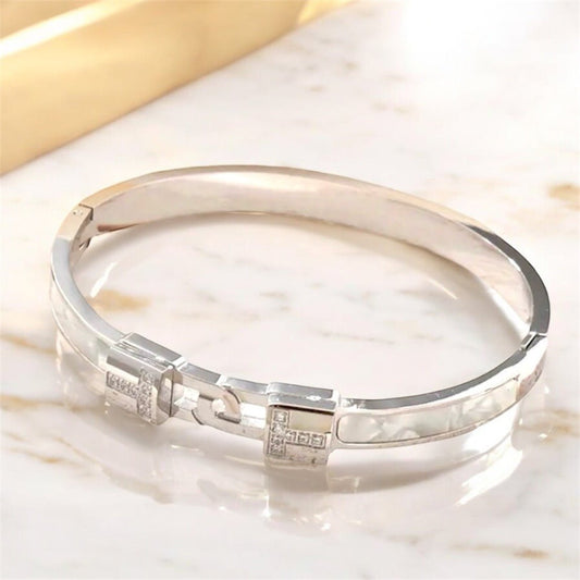 Elegantes Armband mit Kristallakzenten Silber - CrystalScents