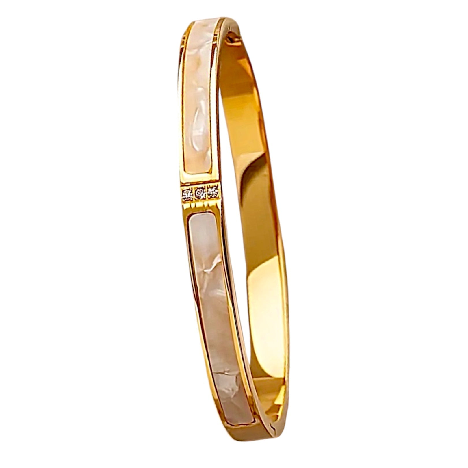 Elegantes Armband mit Muschelakzenten Gold - CrystalScents