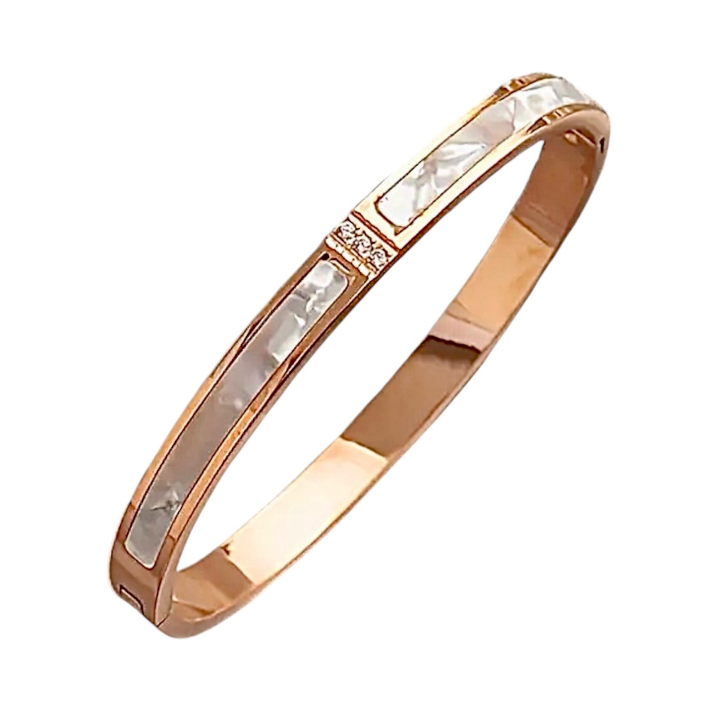 Elegantes Armband mit Muschelakzenten Roségold - CrystalScents