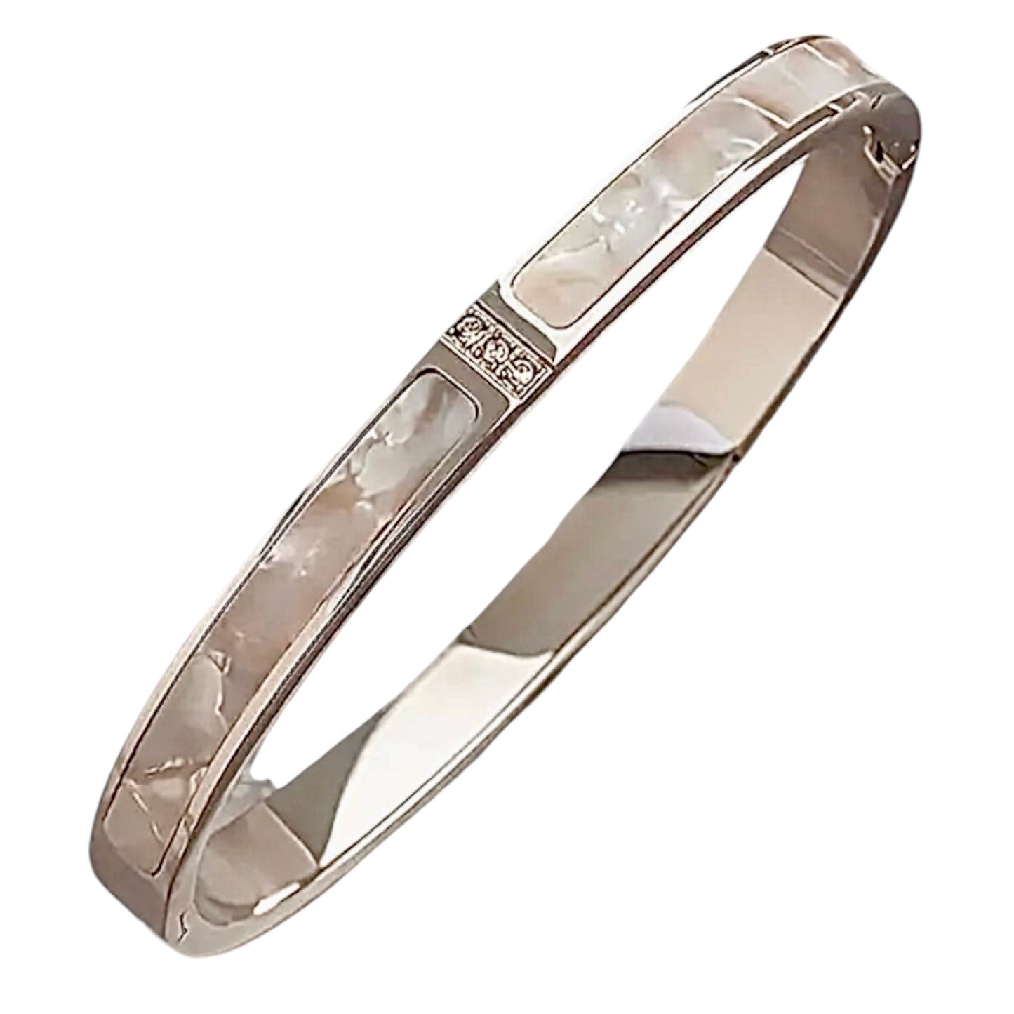 Elegantes Armband mit Muschelakzenten Silber - CrystalScents