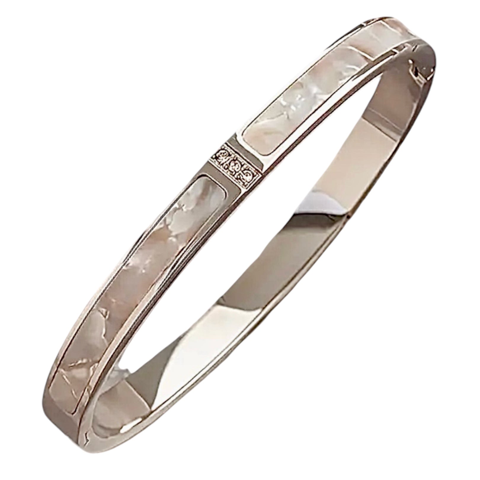 Elegantes Armband mit Muschelakzenten Silber - CrystalScents